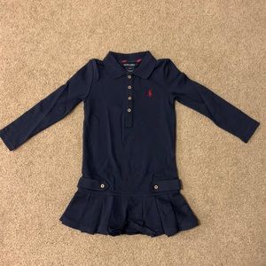 Ralph Lauren 2T navy dress with buttons